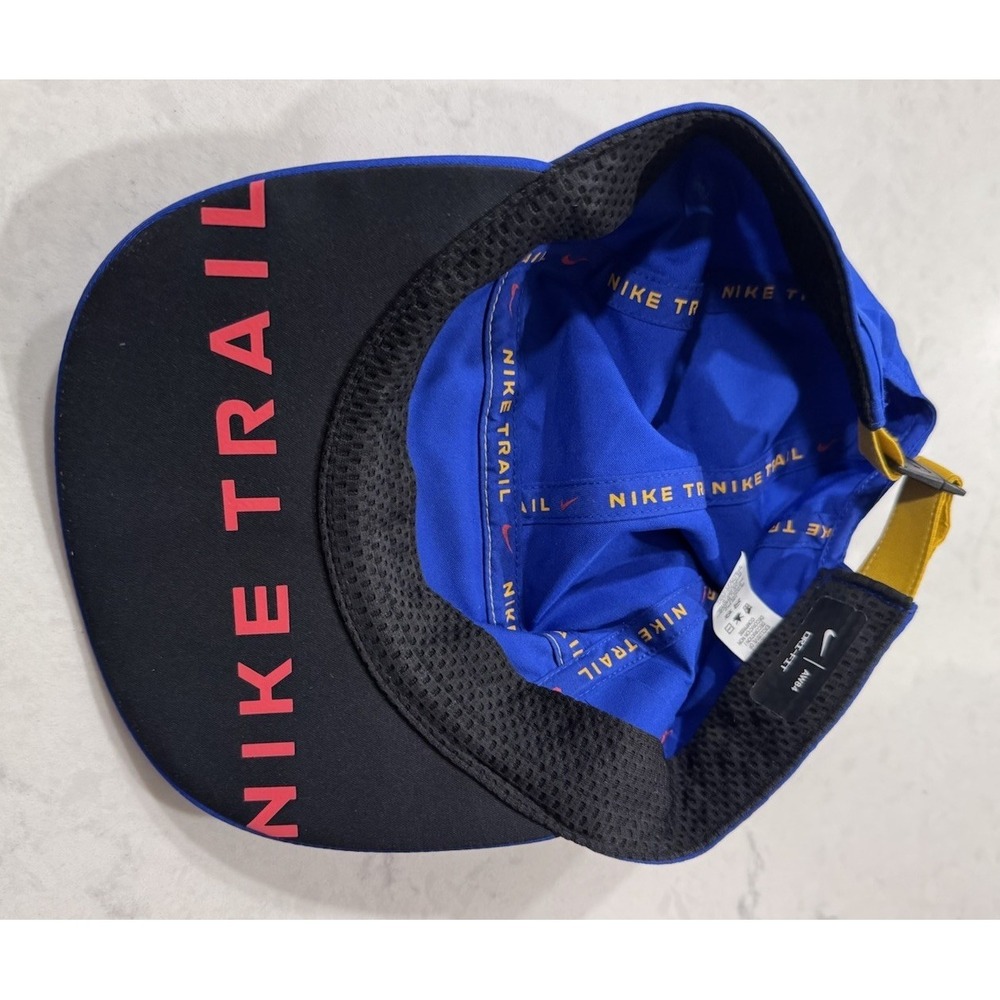 Nike Trail 5 Panel AW84 Dri-Fit 5 Panel Running Hat Cap Blue  OSFA Adult - Picture 4 of 7